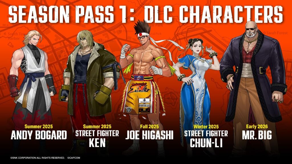 ¡Fatal Fury: City of the Wolves revela su primer pase de temporada con cinco personajes DLC!